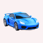 Yellow car with black roof on dark background, perfect for car lovers.