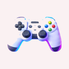 A purple controller with four buttons on it, designed for gamers.