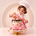 A delicious Shin Chan-themed cake with colorful icing